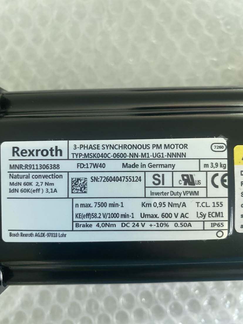 力士乐伺服电机msk040c-0600-nn-m1-nnnn 销售