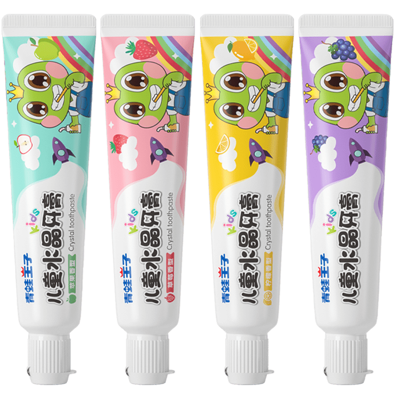 青蛙王子儿童牙膏水果味含氟套装