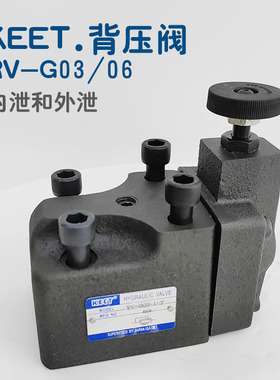 KEET海日森先导式溢流阀 RV-G03/BG03调压阀高品质注塑机背压阀