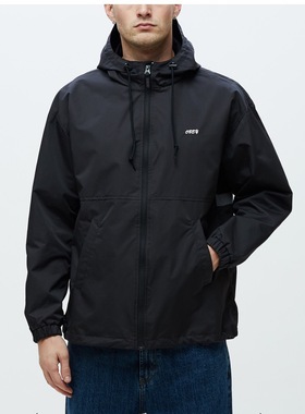 OBEY Caption Jacket 19新款连帽开衫防风冲锋衣外套 3M反光