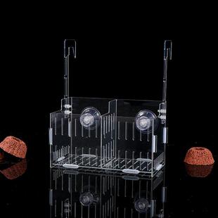 透明压克力鱼缸水培植物固定架壁挂水培器皿定植篮悬挂花盆种植盒