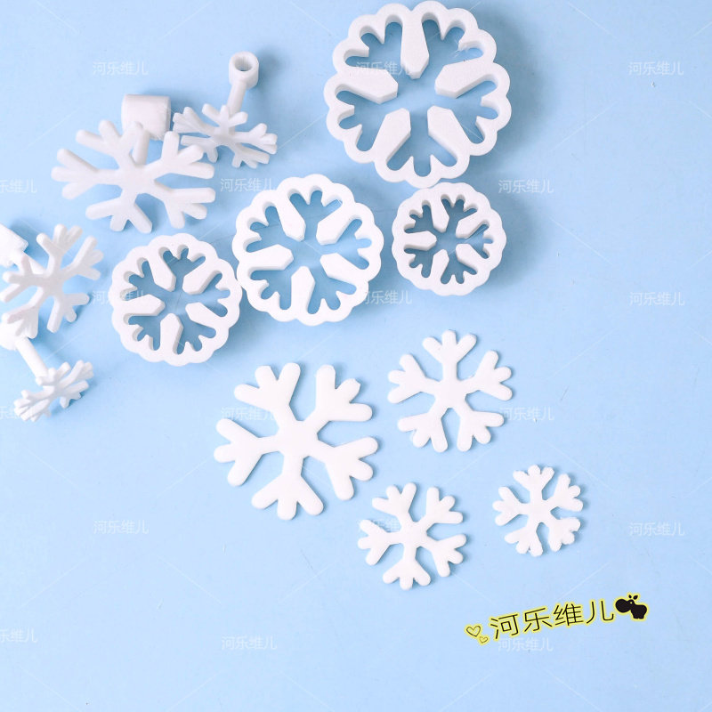 雪花切模 圣诞雪花压花翻糖饼干馒头糕点面食蛋糕烘焙模具