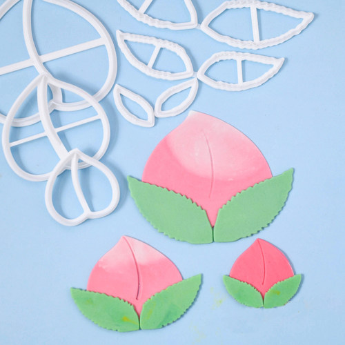 大中小寿桃装饰印花切模