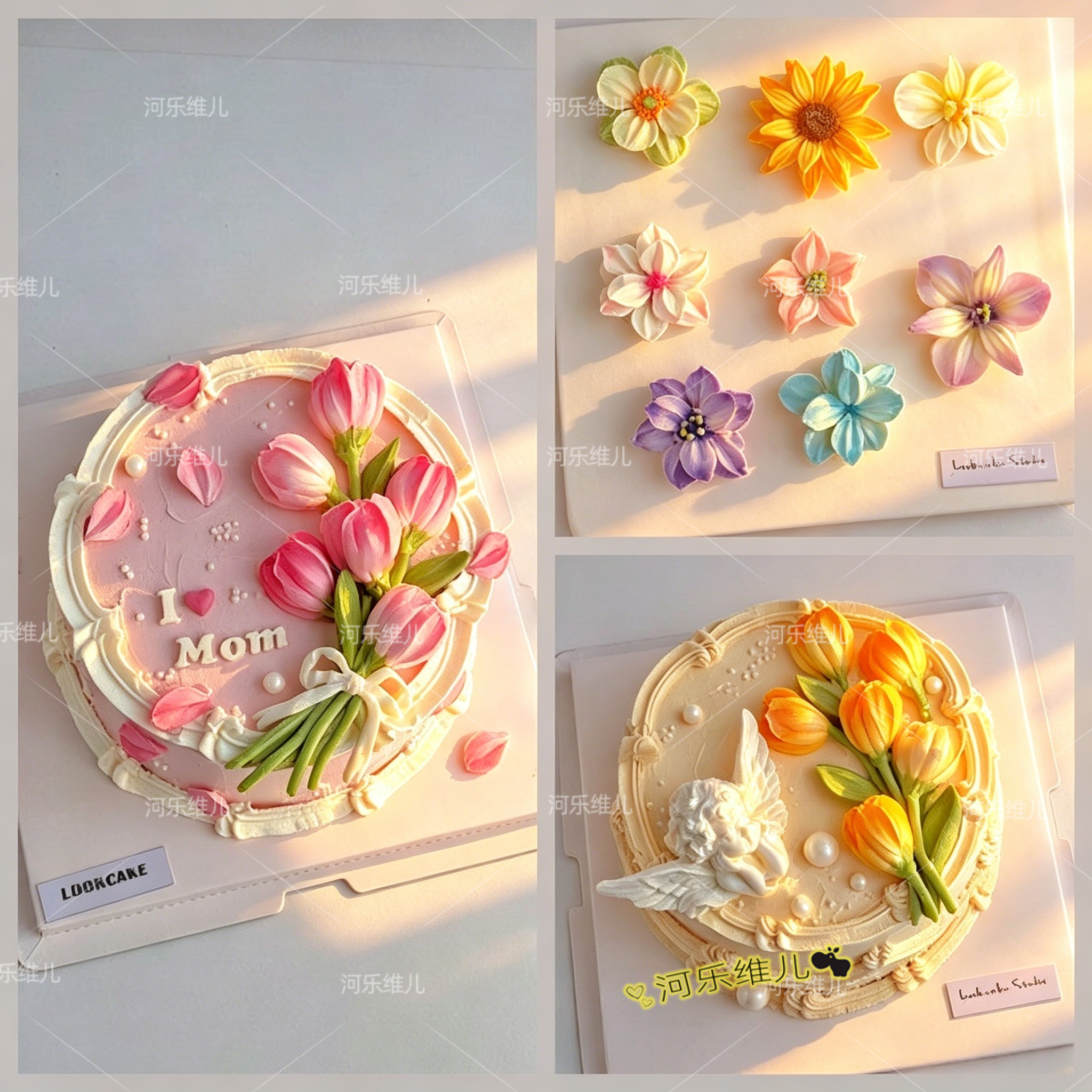 版权刮刀花瓣模具  郁金香百合马蹄莲翻糖巧克力蛋糕烘焙硅胶模具
