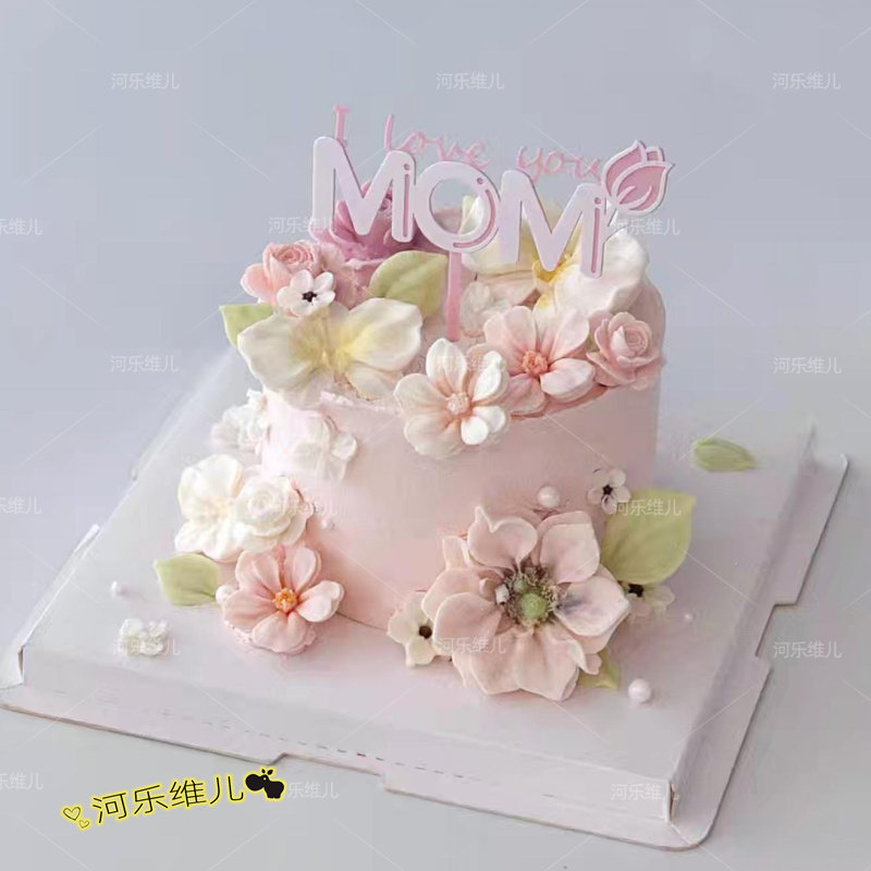 官方版权韩式裱花蝴蝶兰银莲樱花  奶冻布丁巧克力蛋糕硅胶模具