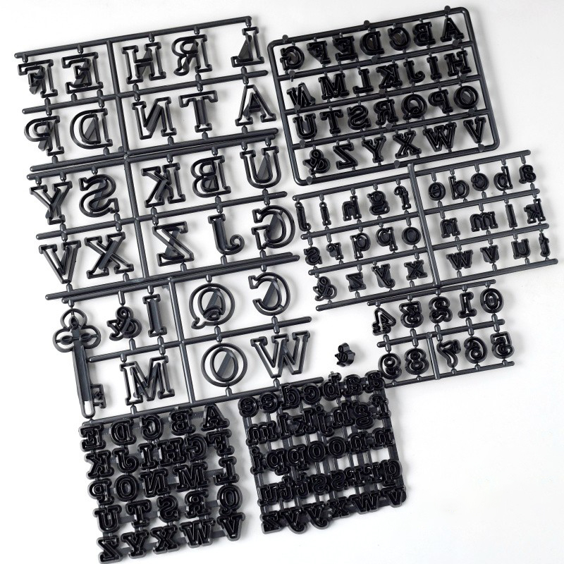 大小写字母数字塑料切模  翻糖蛋糕饼干印模压花烘焙模具