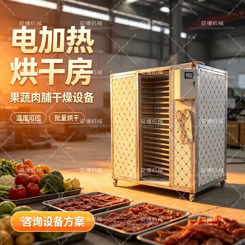 电加热烘干房果蔬肉脯干燥设备