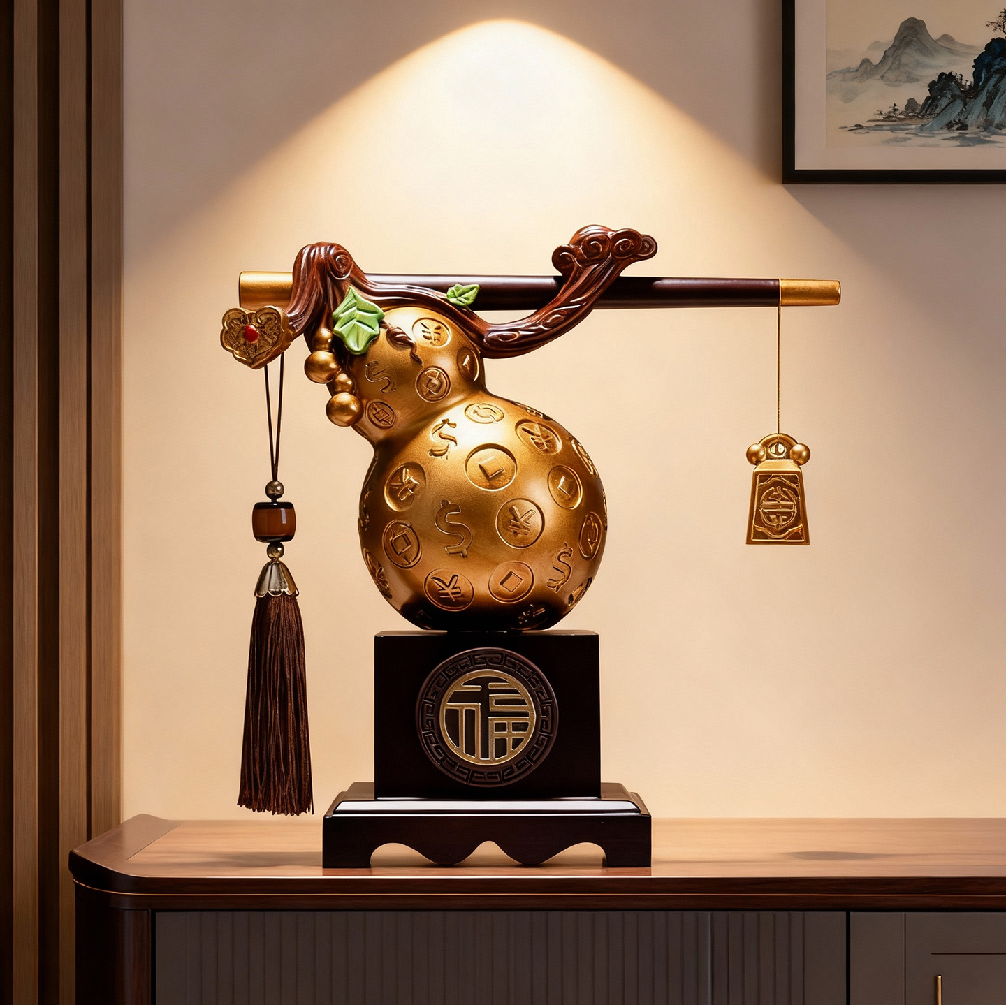 称心如意葫芦秤心客厅乔迁新居礼物礼盒入户玄关摆件新家软装好物