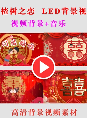 B339-山楂树之恋 我们结婚了 演出表演舞台LED大屏幕背景视频素材