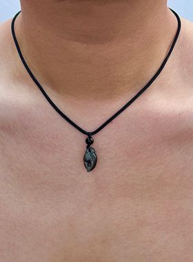 有钱花项链男高级感新中式古风蟹钳小众设计可调节锁骨链女毛衣链