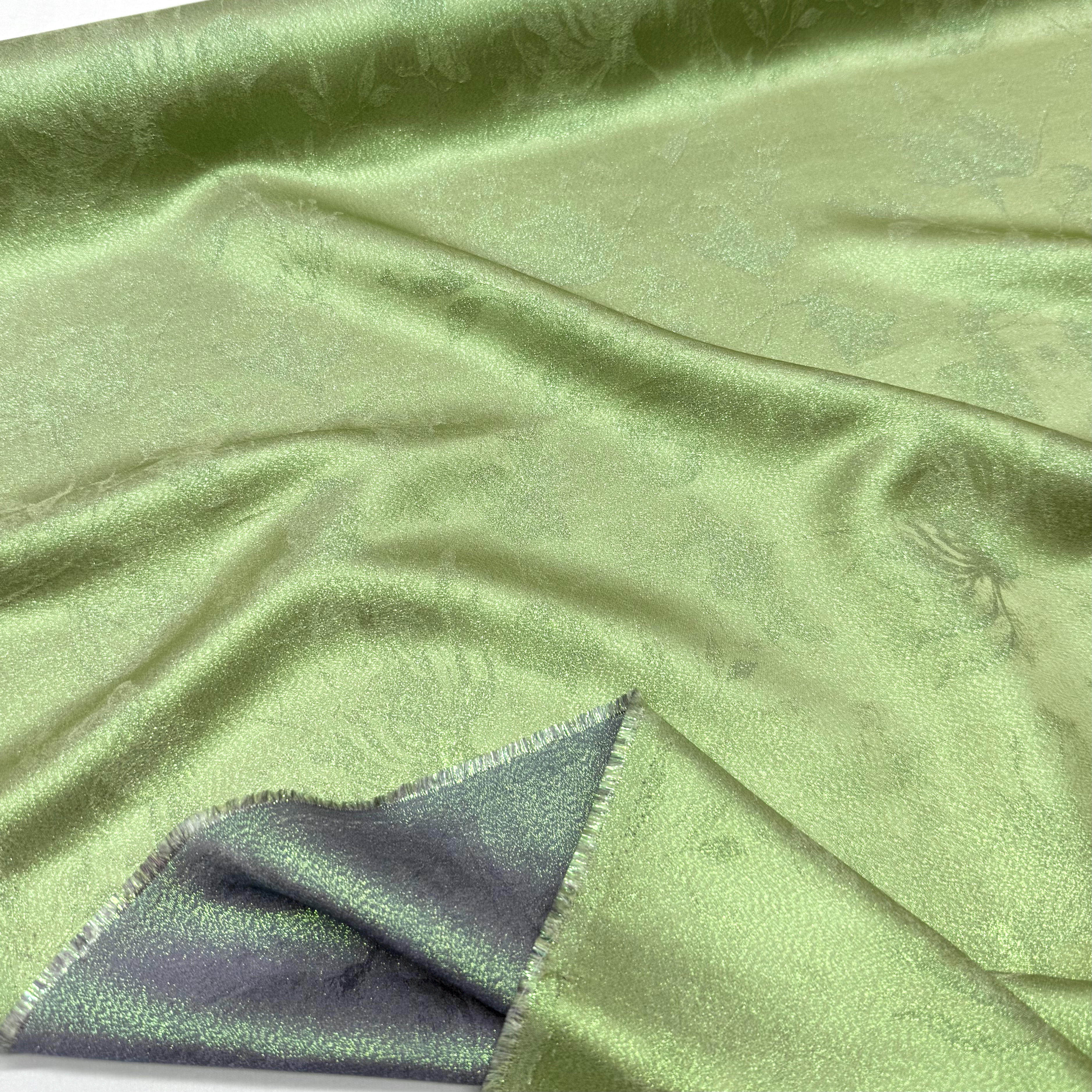 对花彩金正绢布料 草木染织金真丝桑蚕丝 汉服旗袍洋装DIY面料