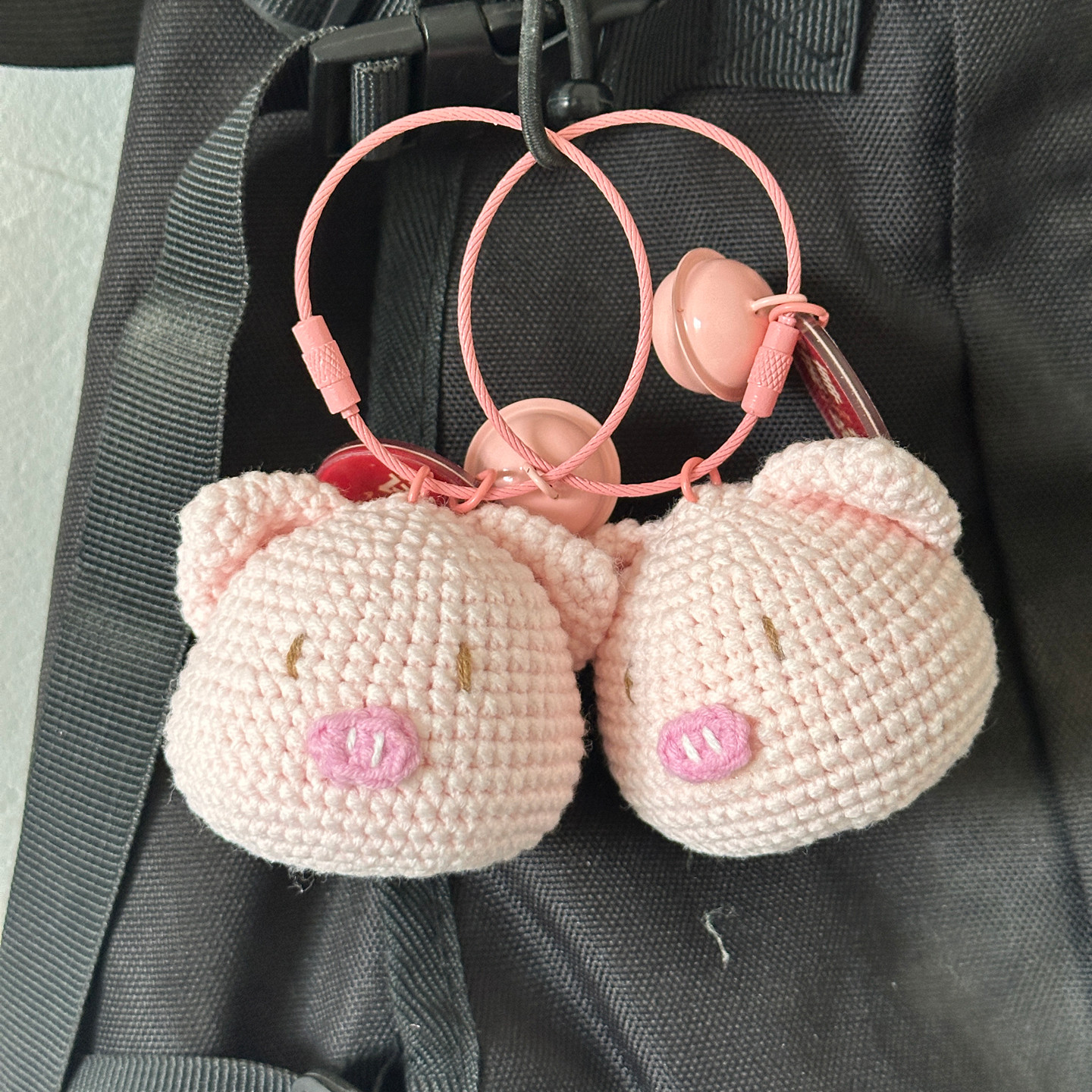 DIY手工猪头玩偶钥匙扣毛线编织材料包创意小猪挂件钩织礼物成品,服饰配件/皮带/帽子/围巾,DIY编织材料包,淘宝优惠券,粉丝福利购,淘宝优惠卷