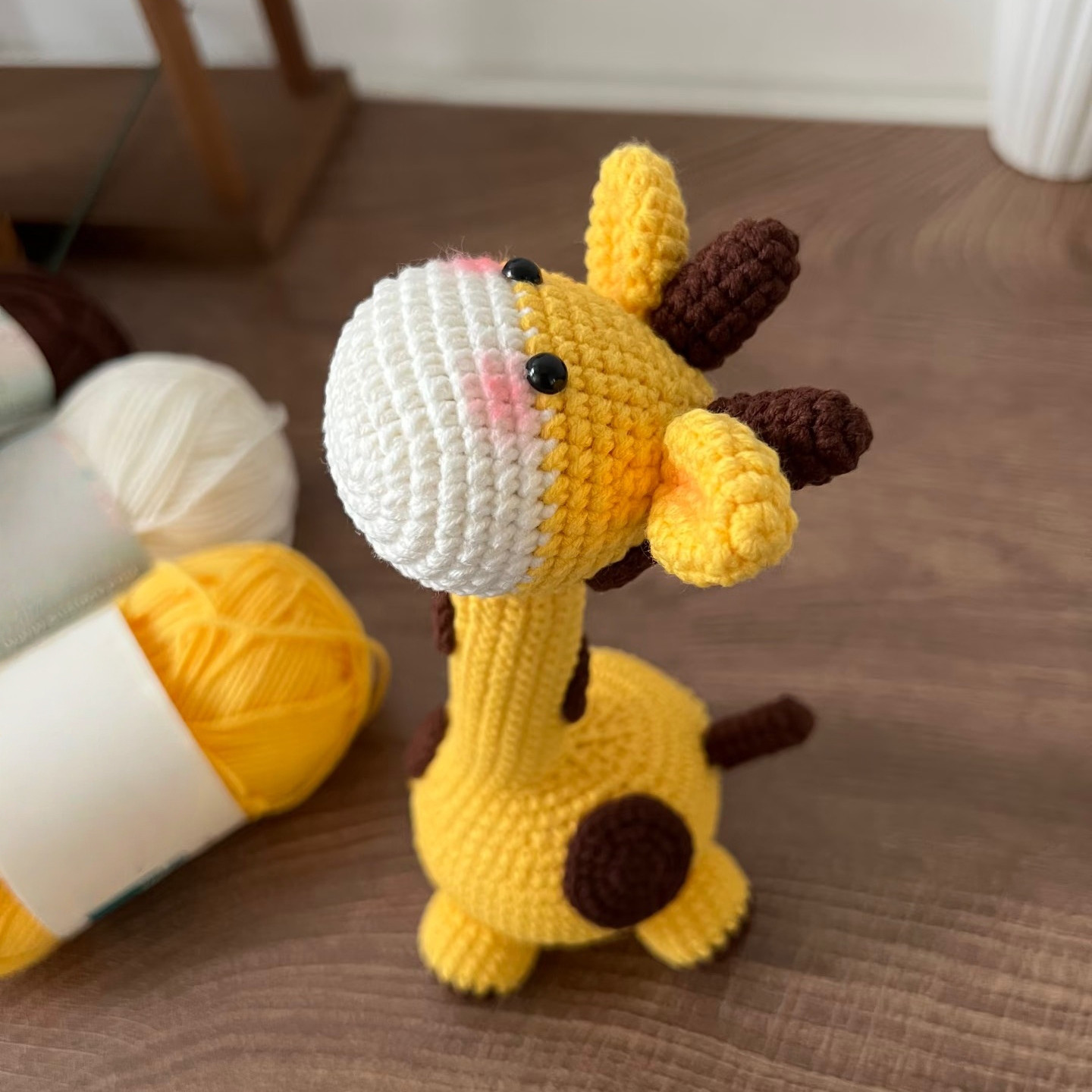 DIY手工长颈鹿玩偶摆件毛线编织材料包钩织打发时间钩针自制礼物,服饰配件/皮带/帽子/围巾,DIY编织材料包,淘宝优惠券,粉丝福利购,淘宝优惠卷