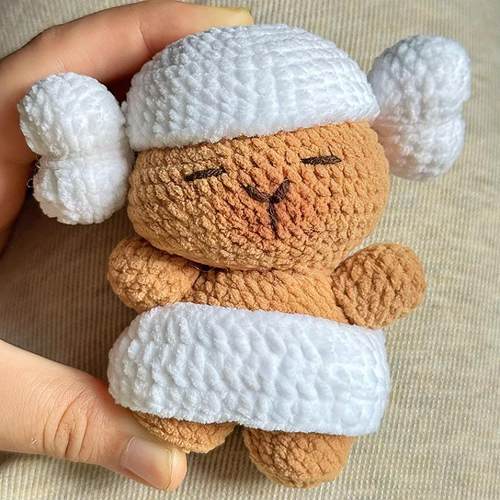 手工diy卡皮巴拉玩偶钩织