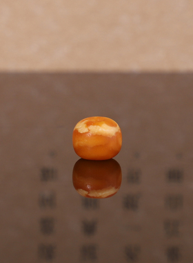 俄料老蜜蜡老型珠散珠8.3*6.6mm 琥珀蜜蜡手串diy配饰单珠 MSLL21