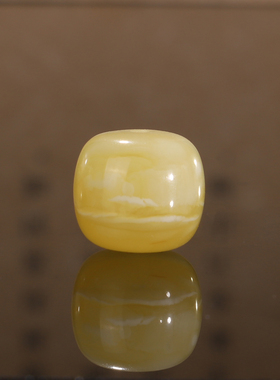 正品俄料蜜蜡老型珠 11*10mm Y-MA11黄白花蜡琥珀蜜蜡配珠散珠