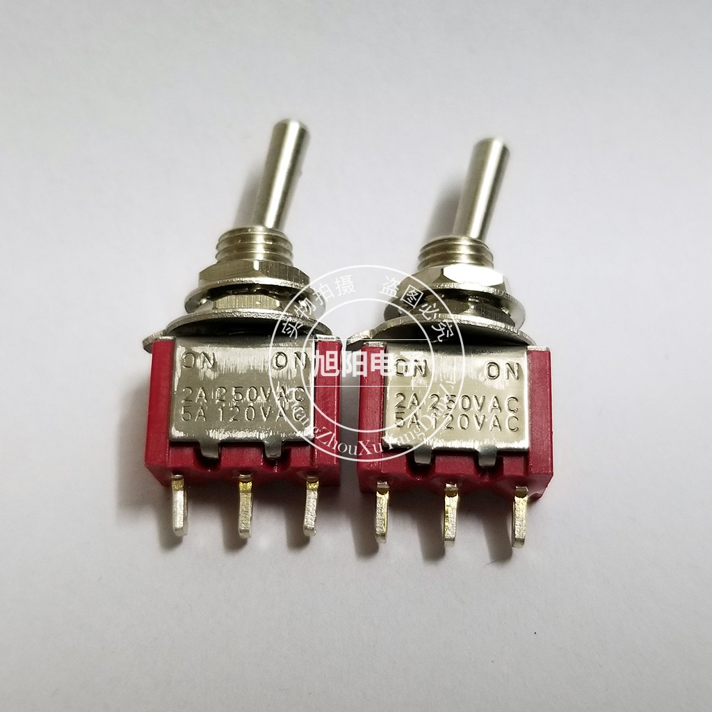 扭子拨动开关单联摇臂开关钮子摇头三脚二档5A/125V 2A/250V