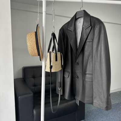 2024新款绵羊皮宽松两粒扣西装