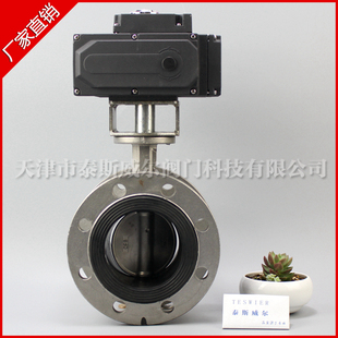 电动中线软密封全衬四氟304不锈钢蝶阀 D941F4-16PB10 DN250 300
