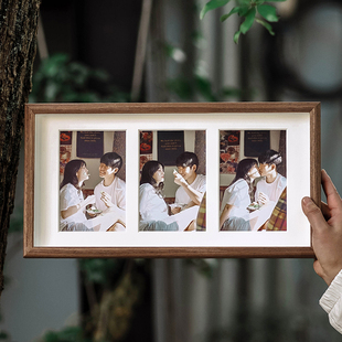 照片打印加相框摆台创意多张6寸照片组合做成三连四联9九宫格定制