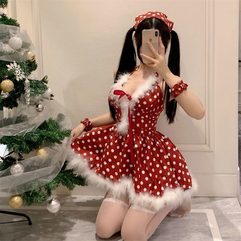 圣诞节服装氛围感穿搭丝绒抹胸红色连衣裙女秋冬套装party小礼裙,女士内衣/男士内衣/家居服,肚兜,淘宝优惠券,粉丝福利购,淘宝优惠卷