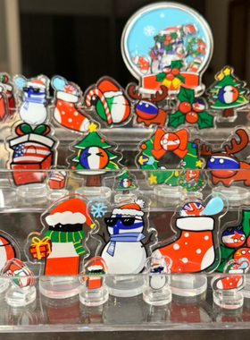 波兰球圣诞节主题摆件pp夹挂件