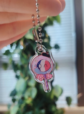 波兰球可爱滴胶挂件棒棒糖五常国拟