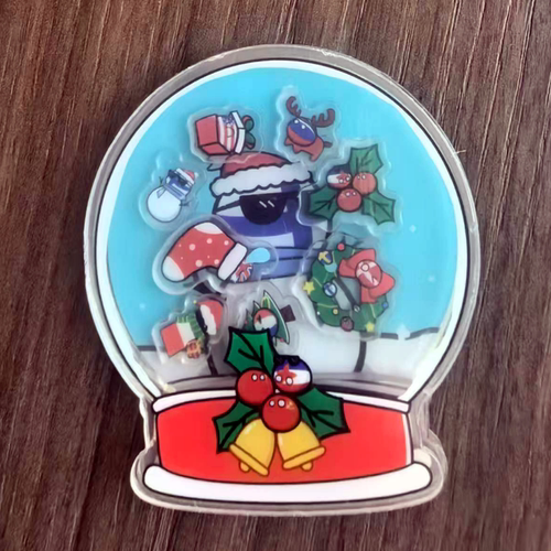 波兰球圣诞款亚克力摇摇乐水晶球