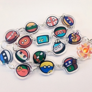 波兰球苏家钥匙扣挂件——一串苏