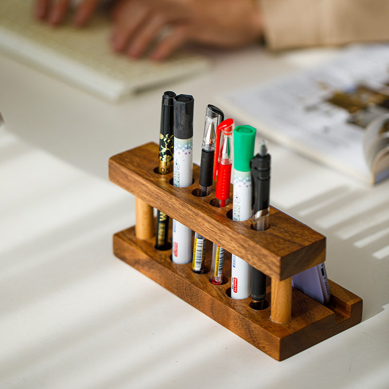 木质笔筒盒办公桌面钢笔单支收纳胡桃木制手机置物架商务简约,节庆用品/礼品,笔筒,淘宝优惠券,粉丝福利购,淘宝优惠卷