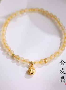 守艺金发晶新中式复古手链