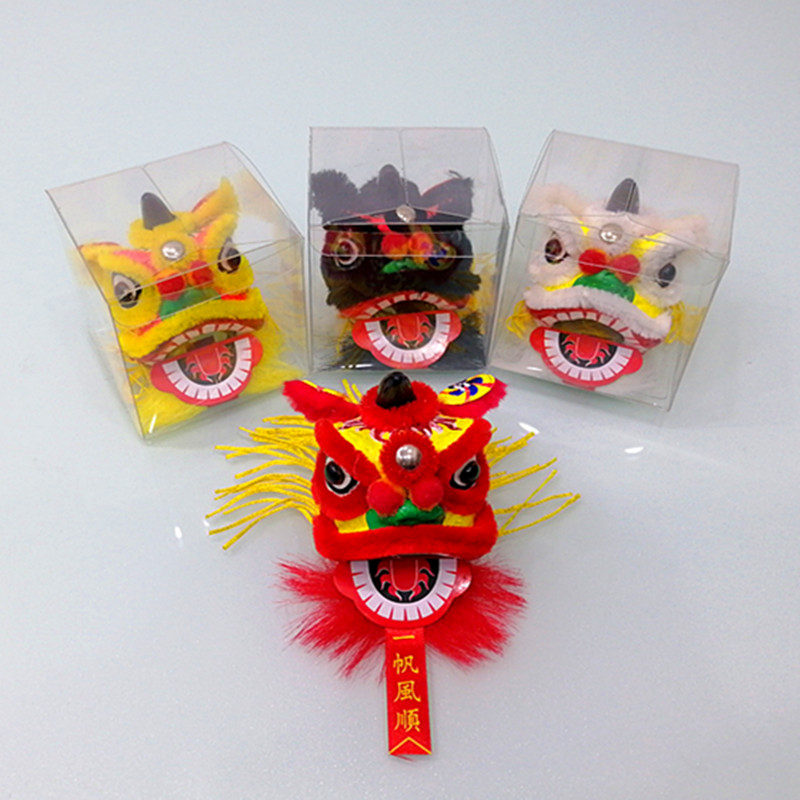 佛山醒狮摆件手工艺品岭南舞狮对联狮头传统吉祥物中国特色小礼品