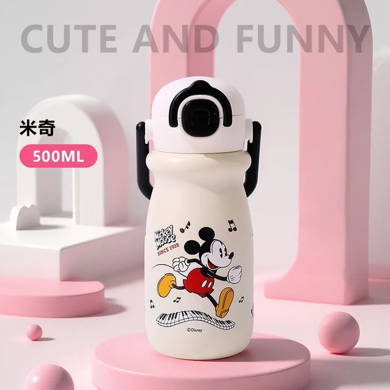 学生保温杯女2025新款高颜值儿童可爱便携316不锈钢吸管双饮水杯