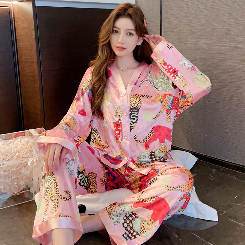 金丝绒睡衣女士春秋季长袖2026新款甜美厚款甜美冬天套装家居服