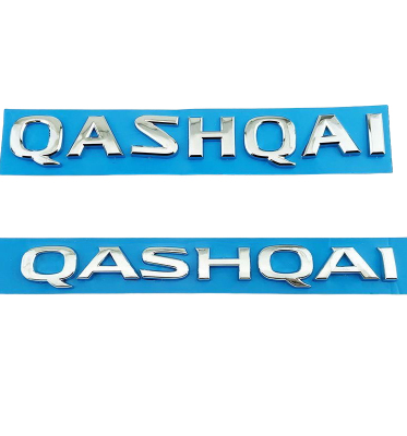 适用于08-22年尼桑逍客车标QASHQAI英文字母车标逍客后尾箱车标志