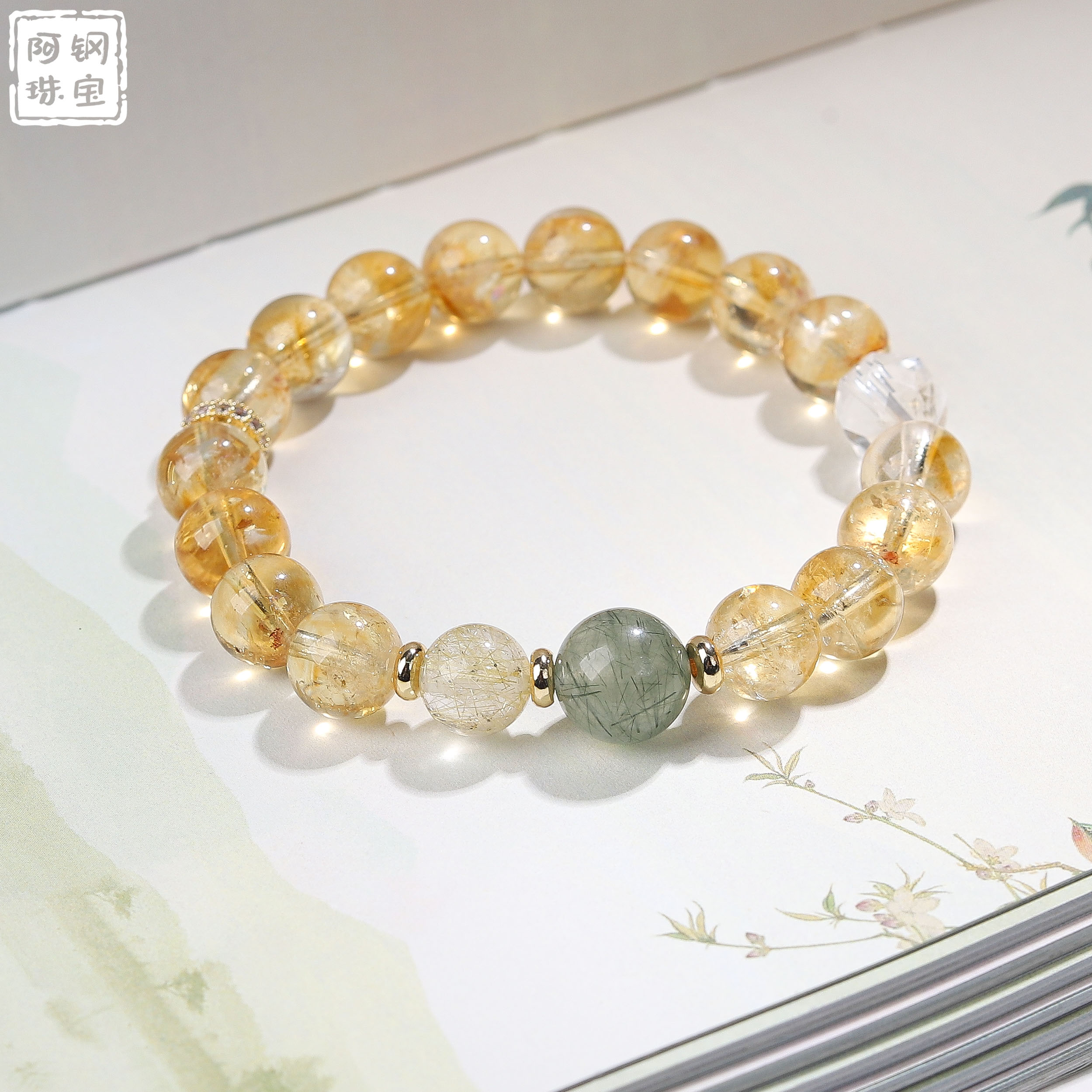 【原创】日富一日DIY(9mm+)天然水晶手串招财系多样性发其一RF701