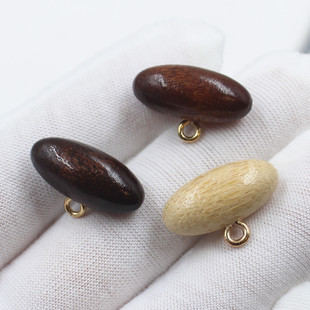 复古风格木扣新中式橄榄扣外套大衣毛衣开衫百搭高脚装饰扣配饰