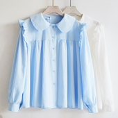 春秋款 女童衬衫 长袖 秋装 中大童洋气上衣时髦纯棉儿童衬衣 2026新款