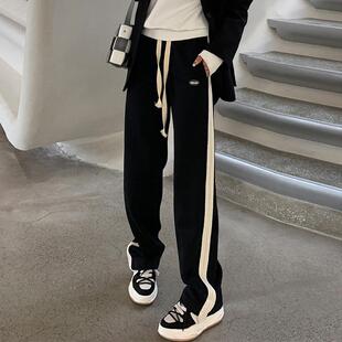 阔腿裤 2025新款 中大童直筒儿童卫裤 秋冬款 女童加绒裤 运动裤 子冬装