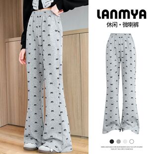 女童微喇阔腿裤2026新款春季裤子儿童洋气喇叭裤女孩休闲长裤春装