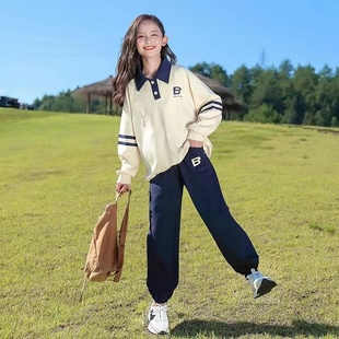 女童装秋装套装2026新款运动洋气大童女装网红儿童春秋款时髦十岁