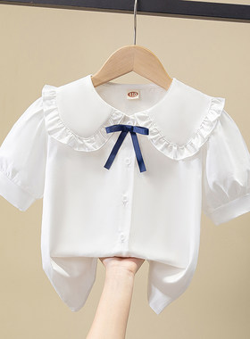 女童衬衫夏季短袖夏装儿童学生