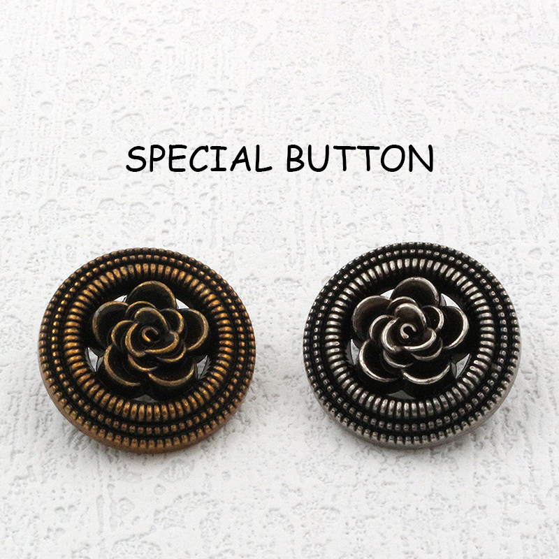 高端金属复古山茶花扣子古铜色毛衣西服毛呢大衣外套缕空花朵纽扣,居家布艺,纽扣,淘宝优惠券,粉丝福利购,淘宝优惠卷
