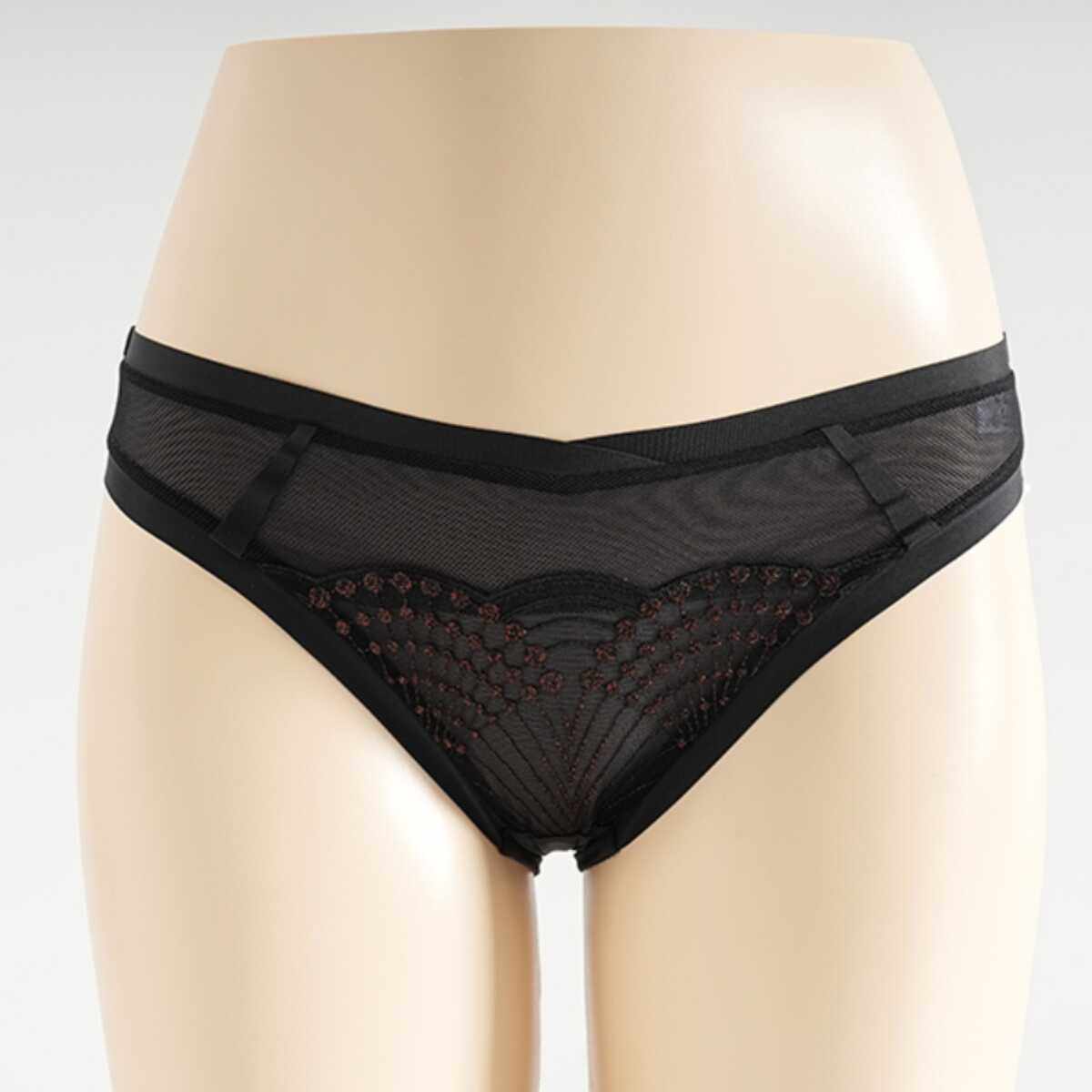 黛安芬刺绣网纱内裤低腰三角裤74-6630配套16-8489/8490