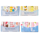 8条婴儿口水巾新生儿纯棉超软小方巾宝宝洗脸巾儿童用品吸水毛巾