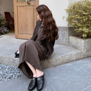 条纹针织裙 新款 皮马夹2D044 2503 K268 现货 P165 26春装