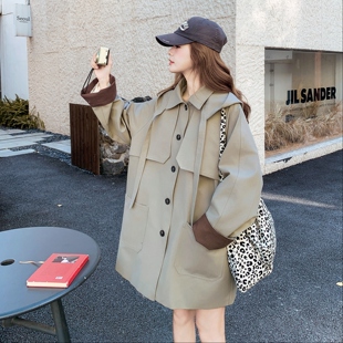 风衣外套女2C325 现货 小个子炸街减龄中长款 新款 533P175K258 秋装