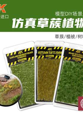 铸造模型 西班牙AK 模型场景地台植物草簇蕨类植被 AK8116-AK8146