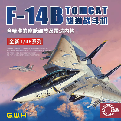 铸造模型 长城飞机 L4828 1/48 美国F-14B TOMCAT “熊猫”战斗机