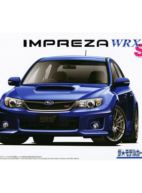 铸造模型 青岛社拼装模型 1/24 斯巴鲁翼豹GRB WRX STI 20081